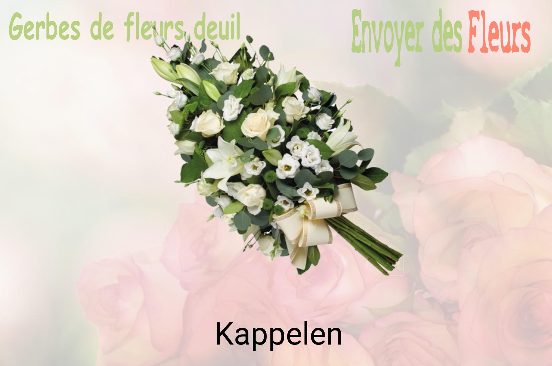 Gerbe de fleurs de deuil livrée à Kappelen